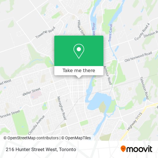 216 Hunter Street West map
