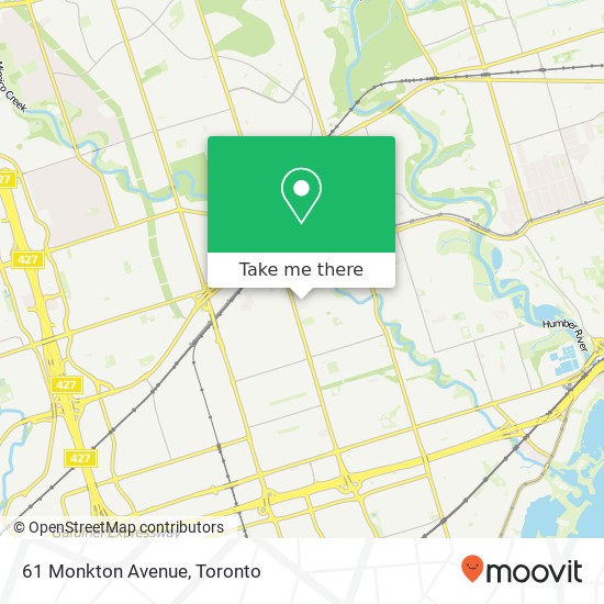 61 Monkton Avenue map