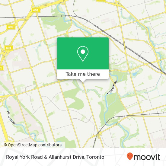 Royal York Road & Allanhurst Drive map