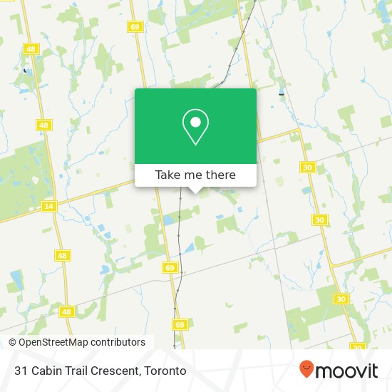 31 Cabin Trail Crescent map