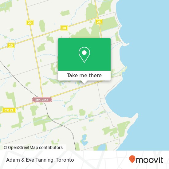 Adam & Eve Tanning map