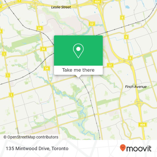 135 Mintwood Drive map