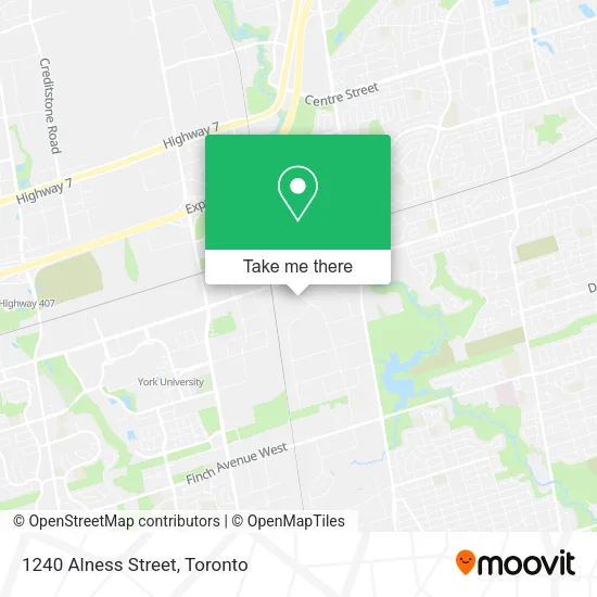 1240 Alness Street map