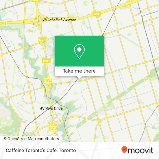 Caffeine Toronto's Cafe map