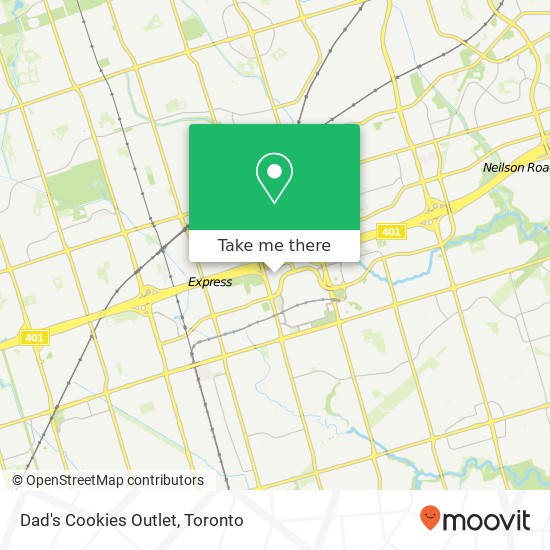 Dad's Cookies Outlet map