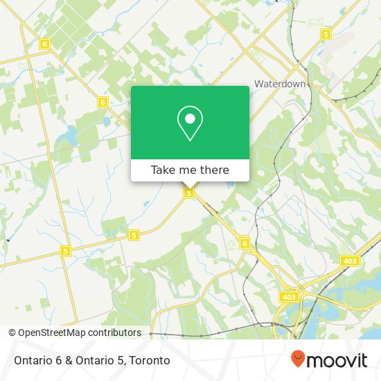 Ontario 6 & Ontario 5 map
