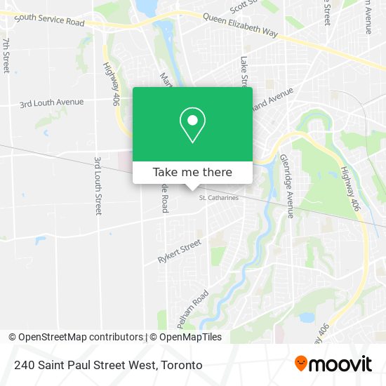 240 Saint Paul Street West map