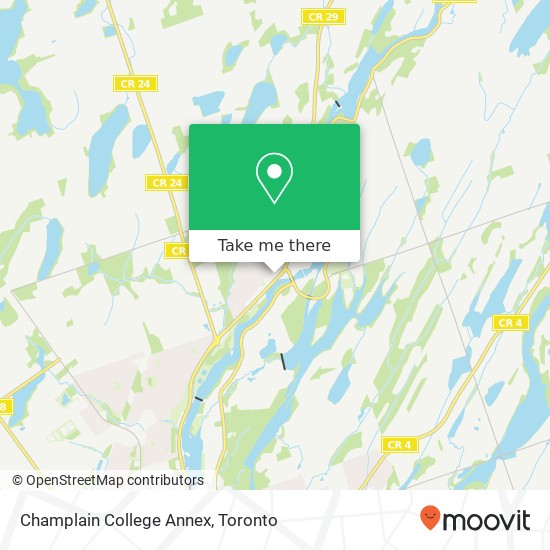 Champlain College Annex map