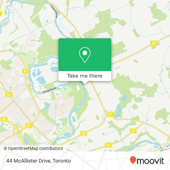 44 McAllister Drive map