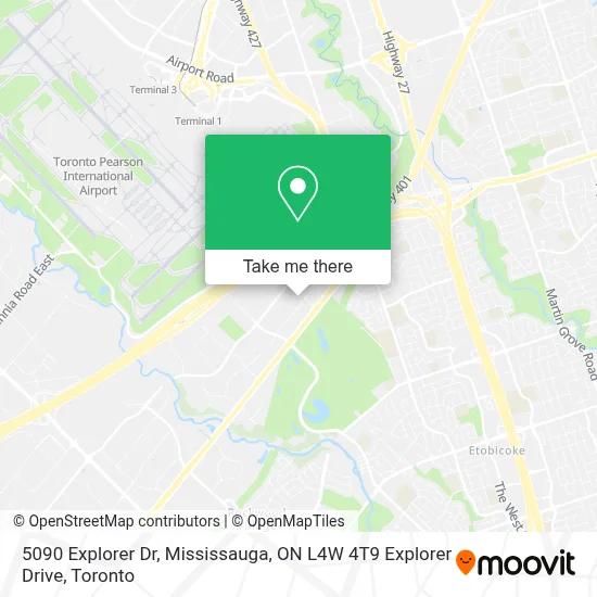 5090 Explorer Dr, Mississauga, ON L4W 4T9 Explorer Drive map