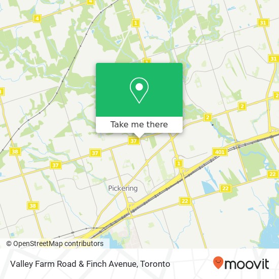 Valley Farm Road & Finch Avenue map