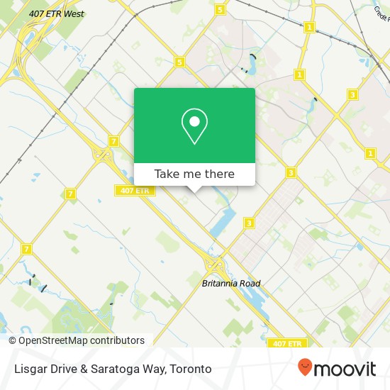 Lisgar Drive & Saratoga Way map