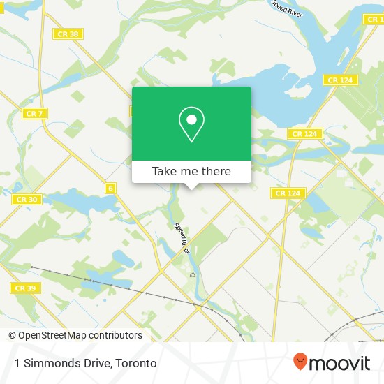 1 Simmonds Drive map