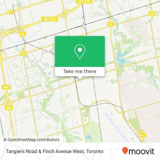 Tangiers Road & Finch Avenue West map