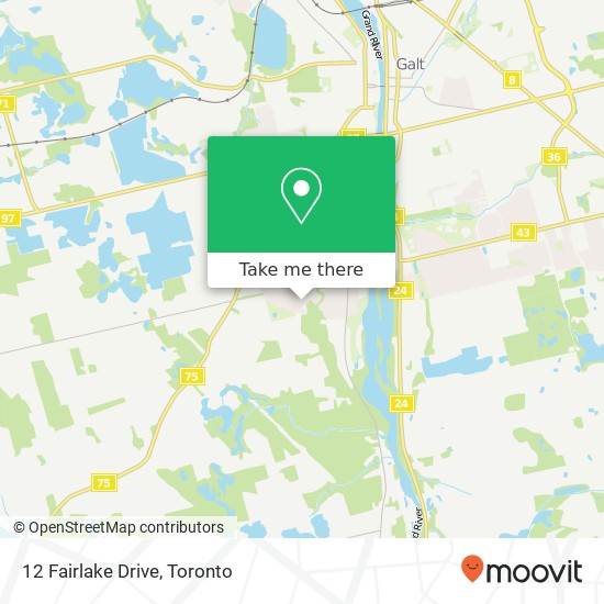 12 Fairlake Drive map