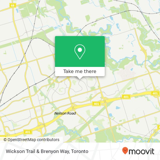 Wickson Trail & Brenyon Way map