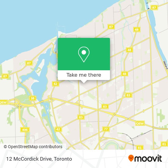 12 McCordick Drive map