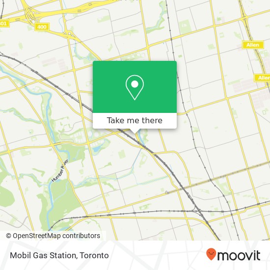 Mobil Gas Station map