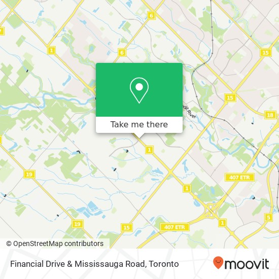 Financial Drive & Mississauga Road plan