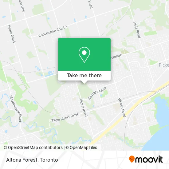 Altona Forest map
