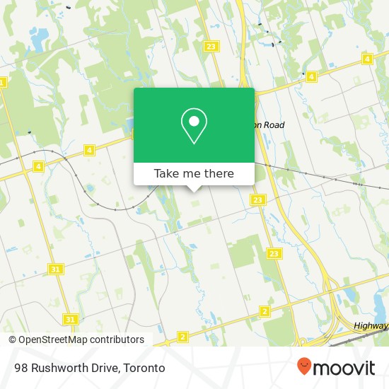 98 Rushworth Drive map