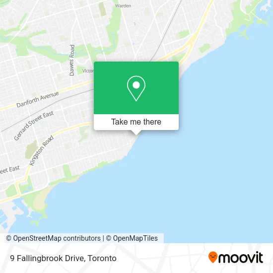 9 Fallingbrook Drive map