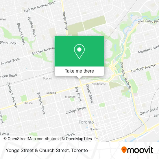 Yonge Street & Church Street map