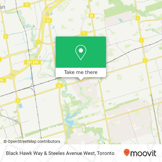 Black Hawk Way & Steeles Avenue West plan