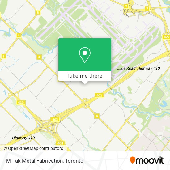 M-Tak Metal Fabrication map