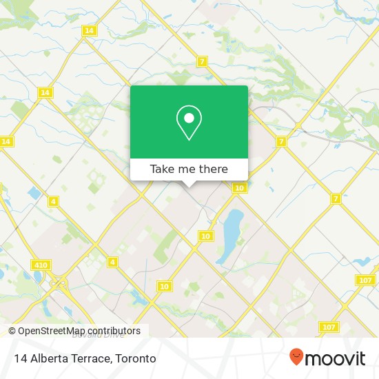 14 Alberta Terrace map