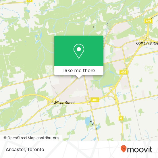 Ancaster map