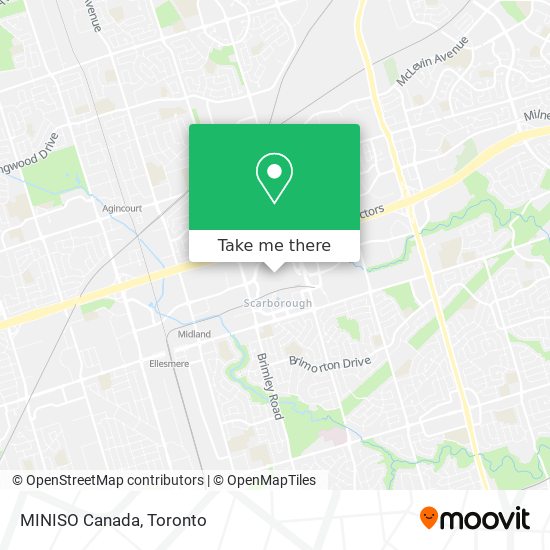 MINISO Canada map