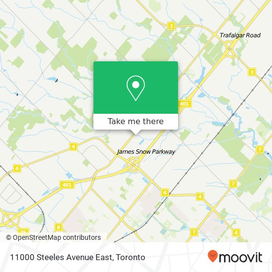 11000 Steeles Avenue East map