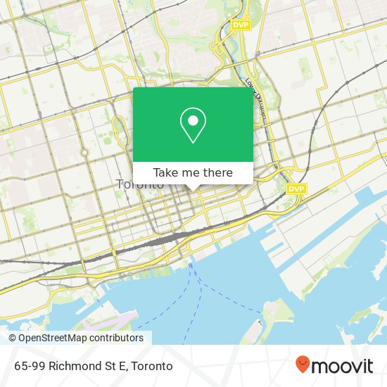 65-99 Richmond St E map