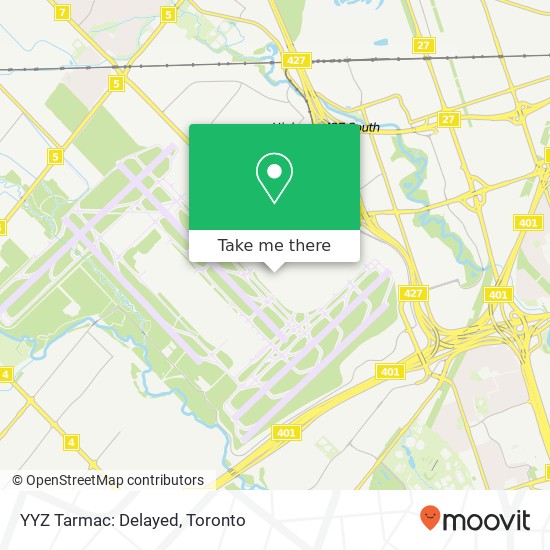 YYZ Tarmac: Delayed map