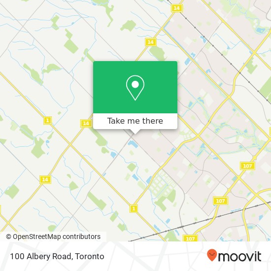 100 Albery Road map