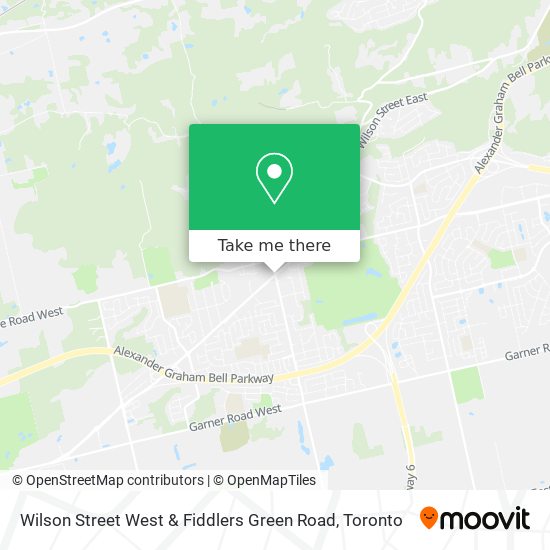 Wilson Street West & Fiddlers Green Road map