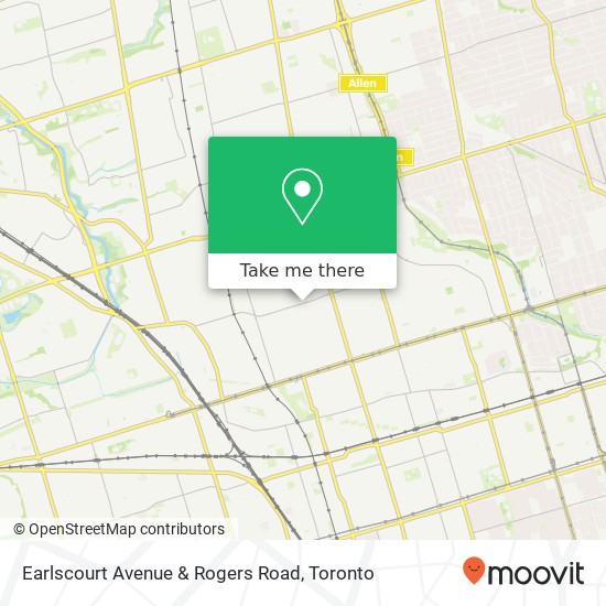 Earlscourt Avenue & Rogers Road plan