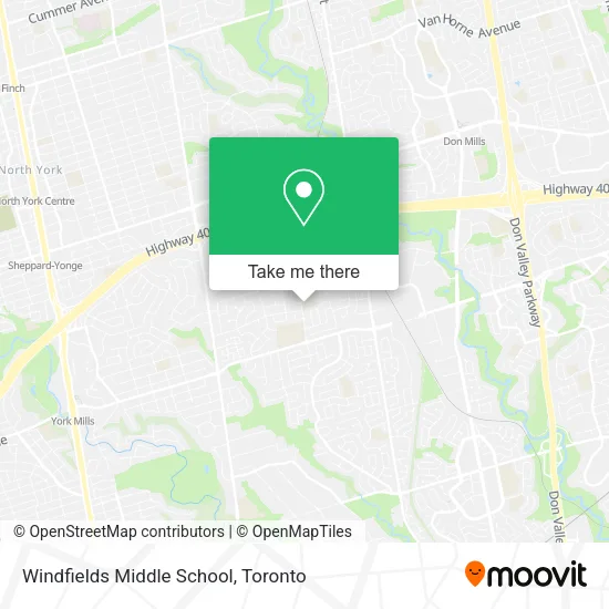 Windfields Middle School map