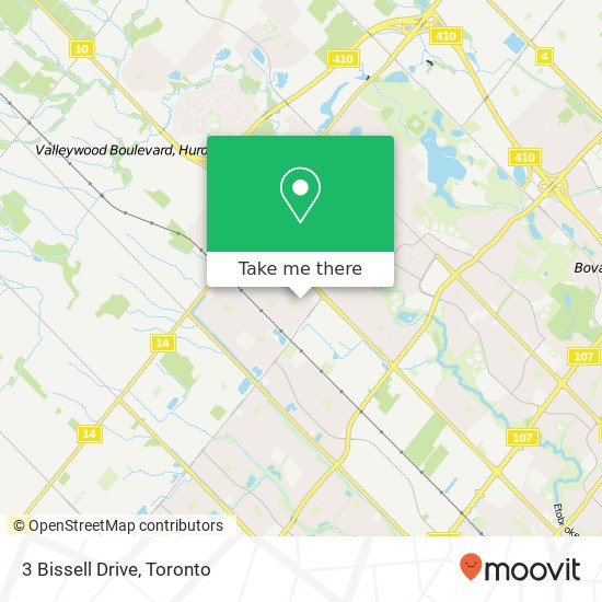 3 Bissell Drive map