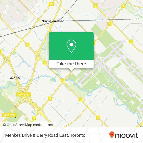 Menkes Drive & Derry Road East map