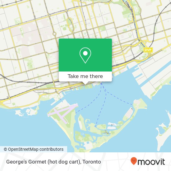George's Gormet (hot dog cart) map