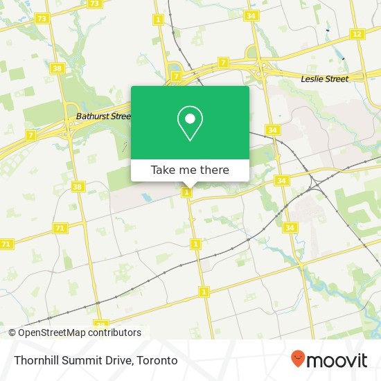 Thornhill Summit Drive map