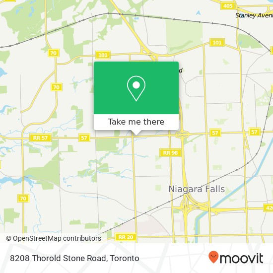 8208 Thorold Stone Road map