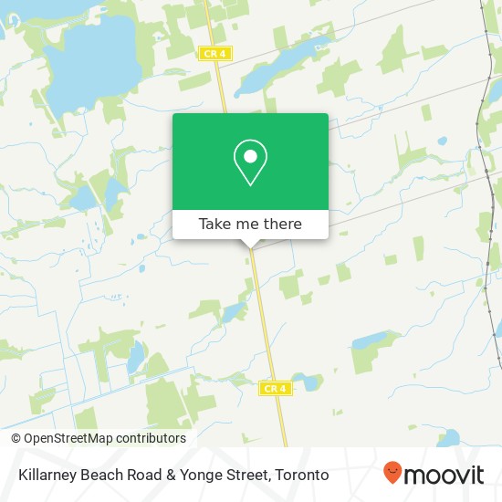 Killarney Beach Road & Yonge Street map