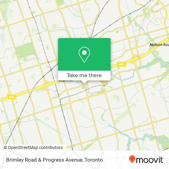 Brimley Road & Progress Avenue plan