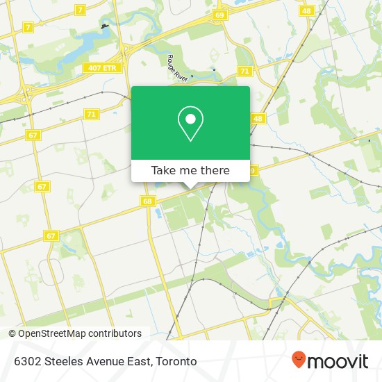 6302 Steeles Avenue East map