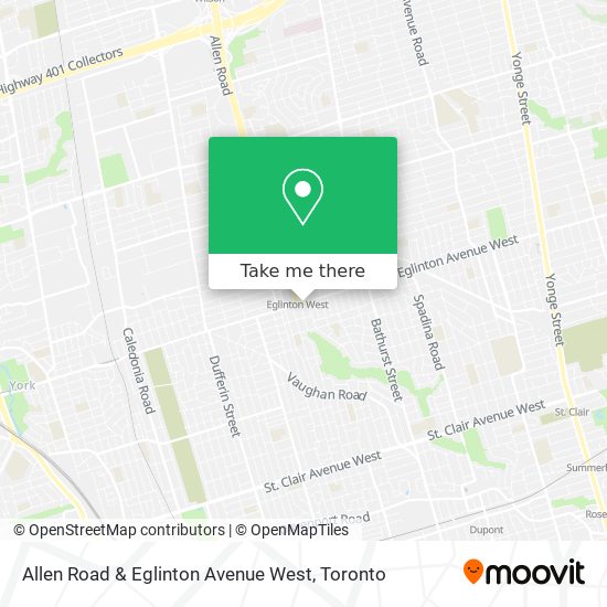 Allen Road & Eglinton Avenue West map
