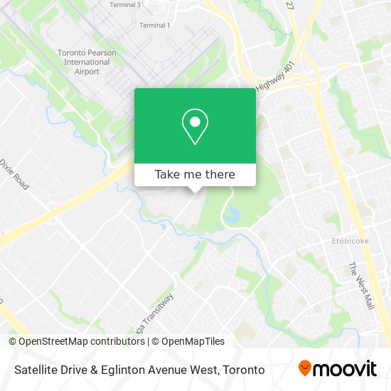Satellite Drive & Eglinton Avenue West map