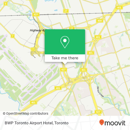 BWP Toronto Airport Hotel plan